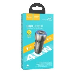 40W Dual Port USB-C + USB-C Car Adapter