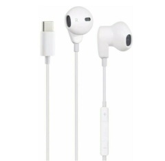 USB-C Earbuds with Mic (White)